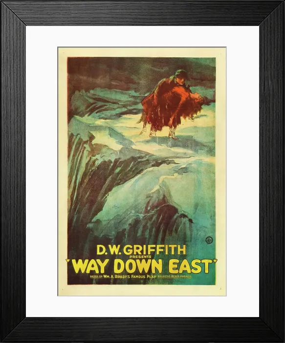 Framed Print : WAY DOWN EAST, Richard Barthelmess, Lillian Gish, 1920
