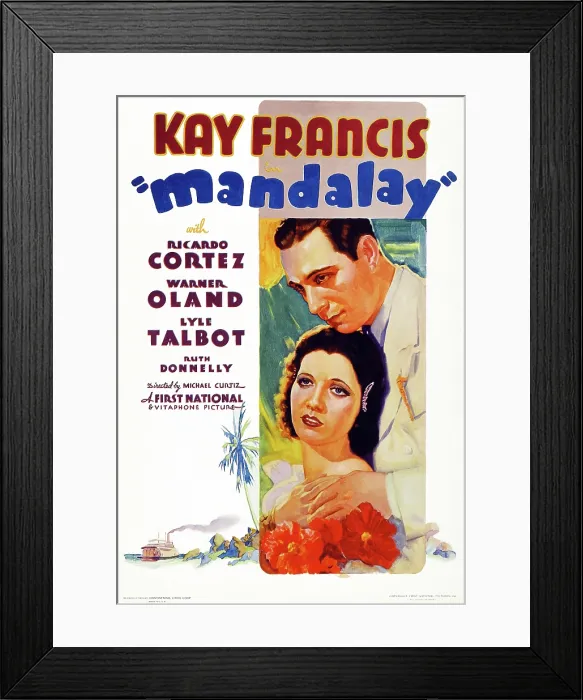 Framed Print : MANDALAY, Kay Francis, Ricardo Cortez, 1934