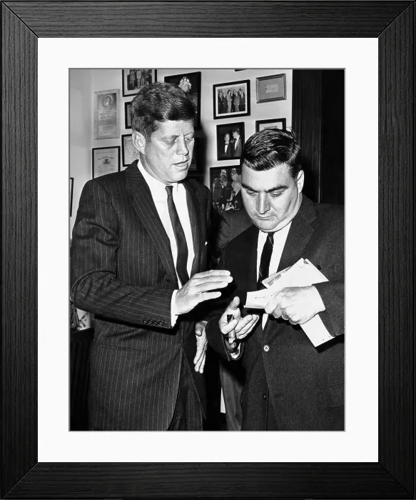Framed Print : President-elect John Kennedy confers with press secretary Pierre Salinger in his Senate office. Dec. 1, 1960. (CSU_ALPHA_954) CSU Archives / Everett Collection