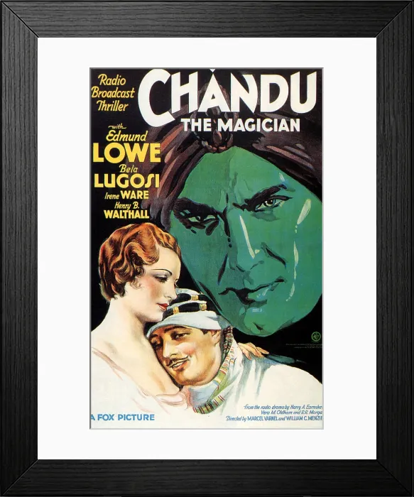 Framed Print : CHANDU THE MAGICIAN, Irene Ware, Edmund Lowe, Bela Lugosi, 1932, (c) 20th Century Fox, TM & Copyright  /  Courtesy: Everett Collection