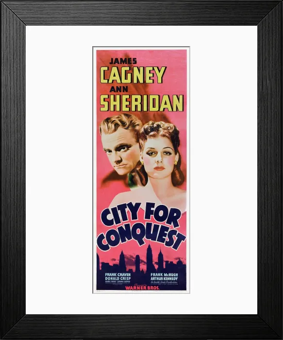 Framed Print : CITY FOR CONQUEST, James Cagney, Ann Sheridan, 1940 Framed Print : CITY FOR CONQUEST, James Cagney, Ann Sheridan, 1940