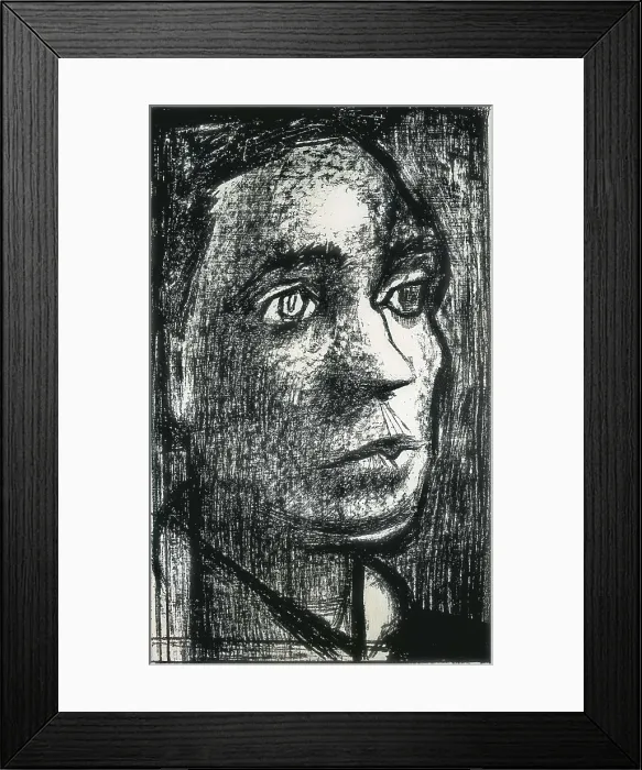 Framed Print : DELGADO RAMOS, Alvaro (1922). Miguel Hernndez. 2nd half 20th c. Drawing. Private Collection. AISA / Everett Collection - Image has fine art copyright