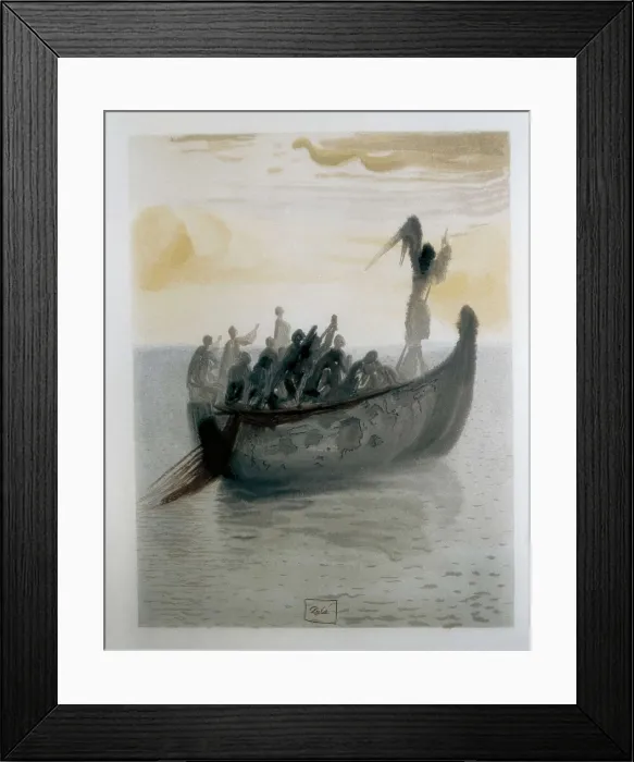Framed Print : DALI, Salvador (1904-1989). The Divine Comedy. 1960. Illustration from an edition of Dante's 'Divine Comedy'