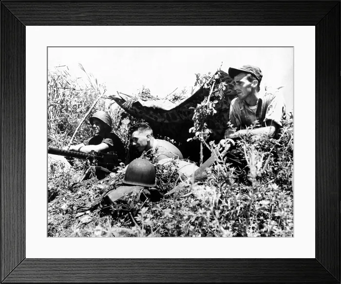 Framed Print : U.S. Marines performed ground defense exercises at Leeward Point Field at Guantanamo Bay, during the Cuban Missile Crisis. The Marine at rights is holding a machete. Oct Framed Print : U.S. Marines performed ground defense exercises at Leeward Point Field at Guantanamo Bay, during the Cuban Missile Crisis. The Marine at rights is holding a machete. Oct