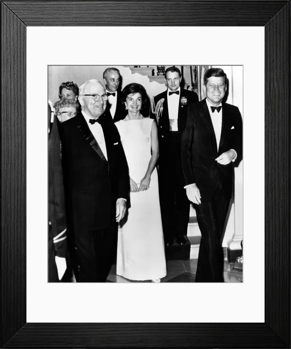 Framed Print : Former President and Bess Truman were guests of honor of President and Jacqueline Kennedy's at the White House. Nov. 1, 1961. (CSU_ALPHA_200) CSU Archives / Everett Collection