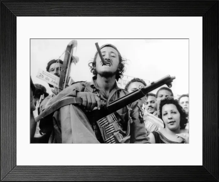Framed Print : Guerrilla soldier enters Havana with Castro's victorious rebel forces on Jan. 8, 1959. (CSU_ALPHA_1616) CSU Archives / Everett Collection