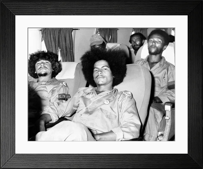 Framed Print : Cuban rebel soldiers, leaving Santiago de Cuba for Matanzas