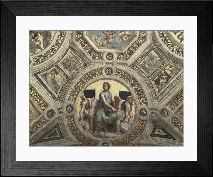 Framed Print : Raphael (1483-1520). Stanza of the Signatura. Philosophy. VATICAN CITY. Vatican Palaces. Renaissance art. Cinquecento. Fresco. AISA / Everett Collection**US SALES ONLY**