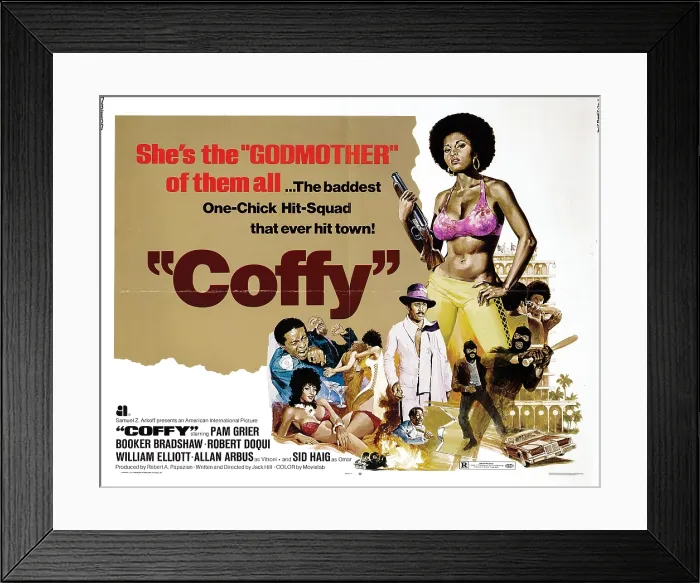 Framed Print : COFFY, Pam Grier, 1973