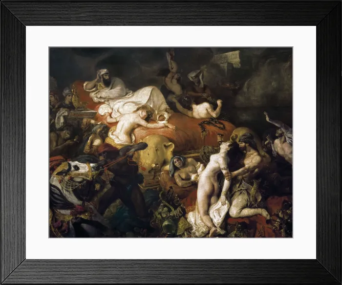 Framed Print : DELACROIX, Eugne (1798-1863). The Death of Sardanapalus. 1826-1827. Romanticism. Orientalism. Oil on canvas. FRANCE. Paris. Louvre Museum. AISA / Everett Collection**US SALES ONLY** Framed Print : DELACROIX, Eugne (1798-1863). The Death of Sardanapalus. 1826-1827. Romanticism. Orientalism. Oil on canvas. FRANCE. Paris. Louvre Museum. AISA / Everett Collection**US SALES ONLY**