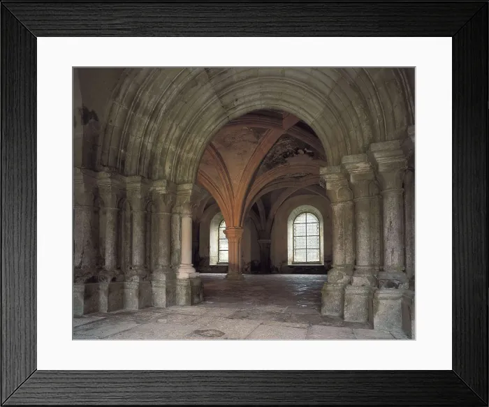 Framed Print : Abbey of Fontenay. FRANCE. BURGUNDY. CTE-D'OR. Marmagne. Entrance to chapter house. Cistercian art. AISA / Everett Collection**US SALES ONLY** Framed Print : Abbey of Fontenay. FRANCE. BURGUNDY. CTE-D'OR. Marmagne. Entrance to chapter house. Cistercian art. AISA / Everett Collection**US SALES ONLY**