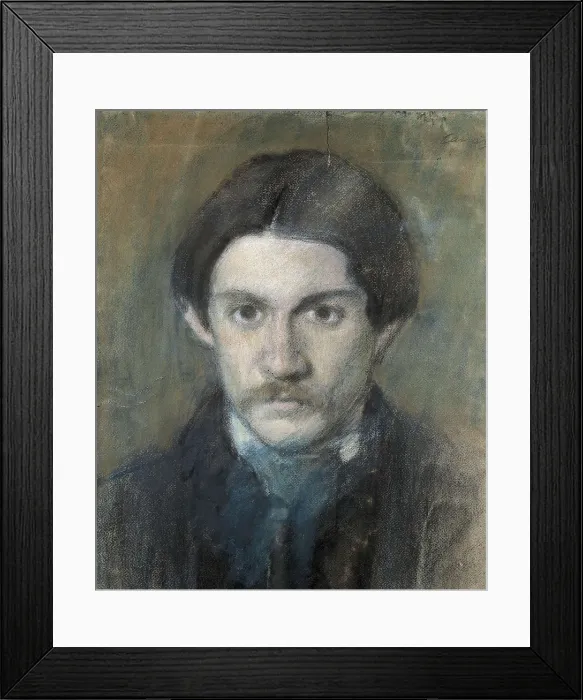 Framed Print : CANALS i LLAMBI, Ricard (1876-1931). Portrait of Picasso. beg. 20th c. Impressionism. Pastel. Private Collection. AISA / Everett Collection - Image has fine art copyright