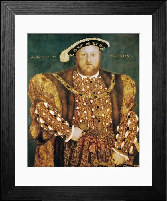 Framed Print : HOLBEIN, Hans, 'the Younger' (1497-1547). Portrait of Henry VIII. 1540. Renaissance art. Oil on wood. ITALY. Rome. Barberini Palace and National Gallery of Ancient Art Framed Print : HOLBEIN, Hans, 'the Younger' (1497-1547). Portrait of Henry VIII. 1540. Renaissance art. Oil on wood. ITALY. Rome. Barberini Palace and National Gallery of Ancient Art