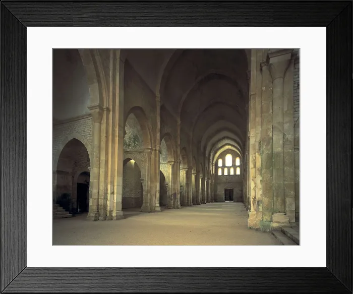 Framed Print : Abbey of Fontenay. FRANCE. BURGUNDY. CTE-D'OR. Marmagne. Cistercian art. AISA / Everett Collection**US SALES ONLY**