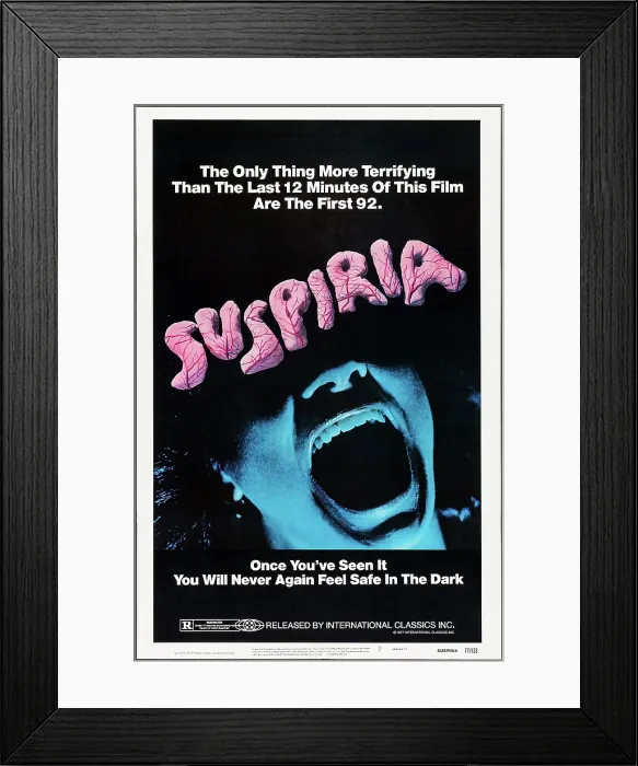 Framed Print : SUSPIRIA, poster, 1977