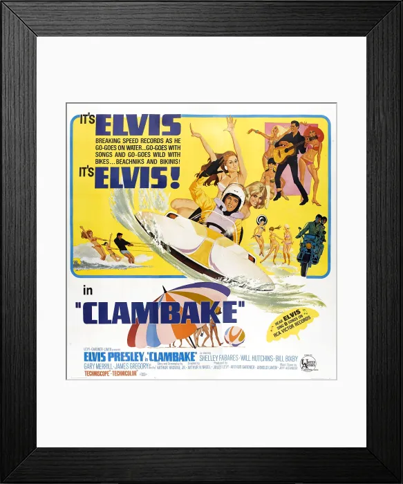 Framed Print : CLAMBAKE, Elvis Presley (in helmet, with guitar), 1967 Framed Print : CLAMBAKE, Elvis Presley (in helmet, with guitar), 1967
