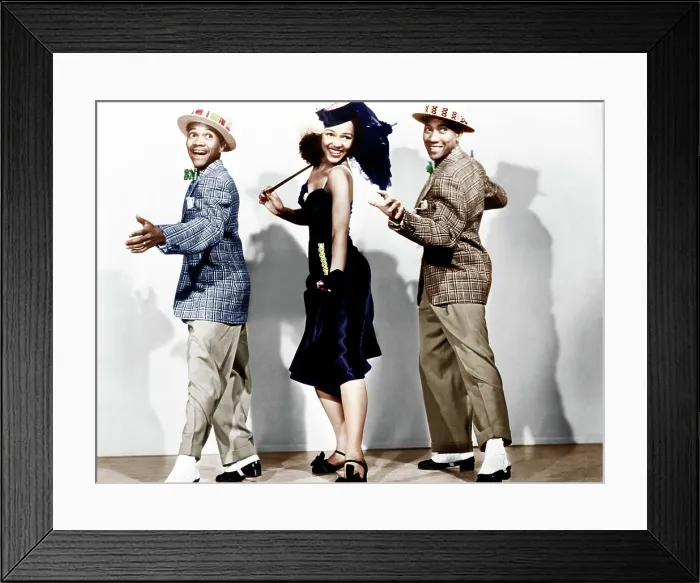Framed Print : SUN VALLEY SERENADE, from left: Harold Nicholas, Dorothy Dandridge, Fayard Nicholas ( aka The Nicholas Brothers), 1941 Framed Print : SUN VALLEY SERENADE, from left: Harold Nicholas, Dorothy Dandridge, Fayard Nicholas ( aka The Nicholas Brothers), 1941