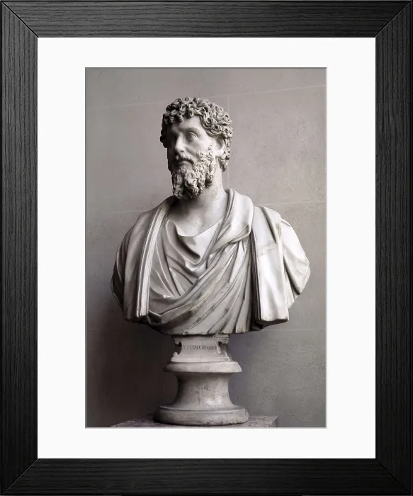 Framed Print : Emperor Lucius Septimius Severus. ca. 205. Bust. Sculpture on marble. FRANCE. Paris. Louvre Museum. AISA / Everett Collection**US SALES ONLY** Framed Print : Emperor Lucius Septimius Severus. ca. 205. Bust. Sculpture on marble. FRANCE. Paris. Louvre Museum. AISA / Everett Collection**US SALES ONLY**