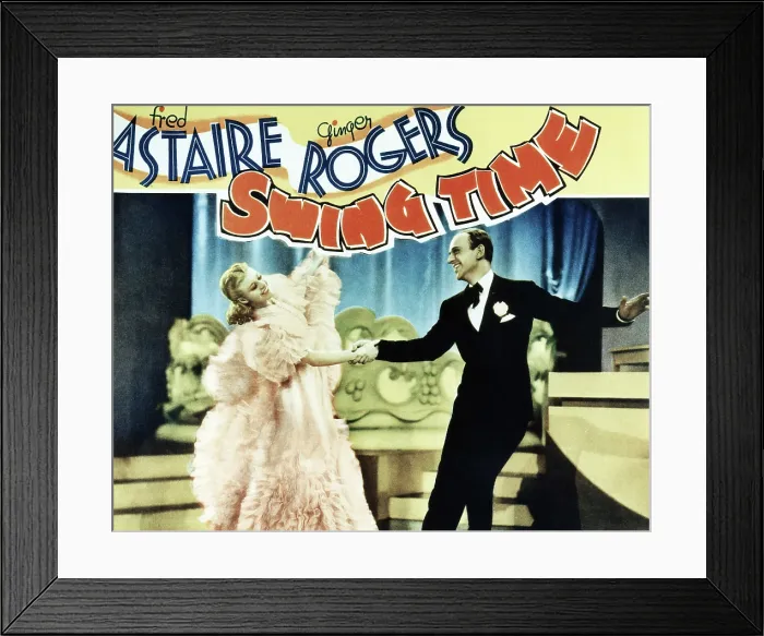 Framed Print : SWING TIME, from left: Ginger Rogers, Fred Astaire, 1936