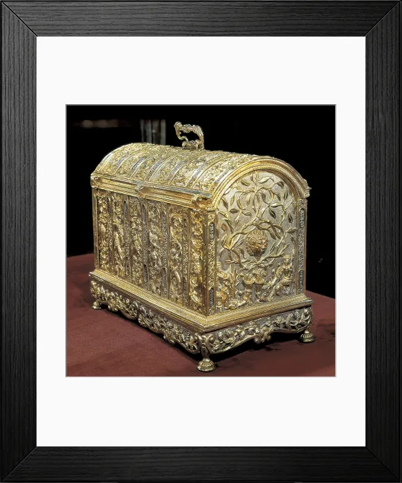 Framed Print : Jewelry chest of Isabella of Castile. 2nd half 15th c. Jewelry. SPAIN. Granada. Royal Chapel. AISA / Everett Collection**US SALES ONLY** Framed Print : Jewelry chest of Isabella of Castile. 2nd half 15th c. Jewelry. SPAIN. Granada. Royal Chapel. AISA / Everett Collection**US SALES ONLY**