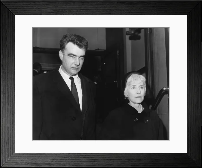 Framed Print : Clare Booth Luce attends a memorial service for husband, Henry Luce with her stepson, Henry Luce III. March 3, 1967. Madison Avenue Presbyterian Church, New York City Framed Print : Clare Booth Luce attends a memorial service for husband, Henry Luce with her stepson, Henry Luce III. March 3, 1967. Madison Avenue Presbyterian Church, New York City