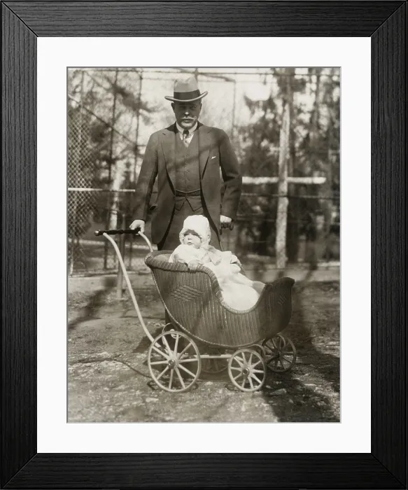 Framed Print : Nicholas Longworth with baby Paulina Longworth at the Washington, D.C. Zoo Framed Print : Nicholas Longworth with baby Paulina Longworth at the Washington, D.C. Zoo