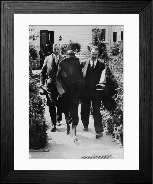 Framed Print : Widowed Alice Roosevelt Longworth, with her brothers Kermit (right) and Archie Roosevelt. They traveled to Aiken, S.C