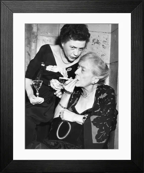 Framed Print : Alice Roosevelt Longworth with journalist, Doris Fleeson, Dec. 26, 1959. They were attending a reception of the Washington Home Rule Committee. Photo by Robert Striar News Bureau Framed Print : Alice Roosevelt Longworth with journalist, Doris Fleeson, Dec. 26, 1959. They were attending a reception of the Washington Home Rule Committee. Photo by Robert Striar News Bureau