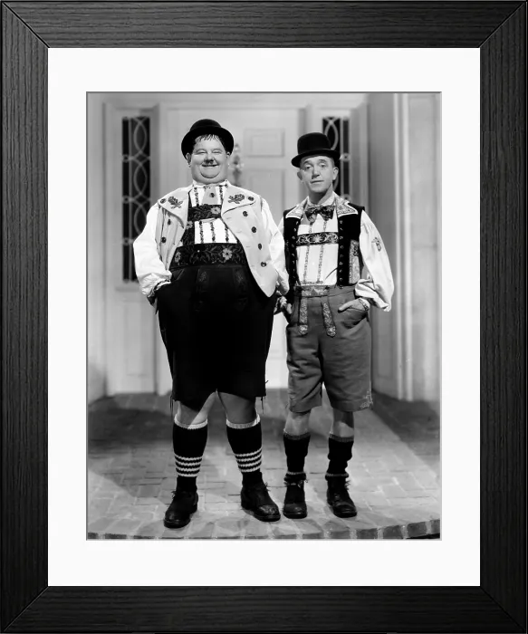 Framed Print : SWISS MISS, from left: Oliver Hardy, Stan Laurel, 1938 Framed Print : SWISS MISS, from left: Oliver Hardy, Stan Laurel, 1938