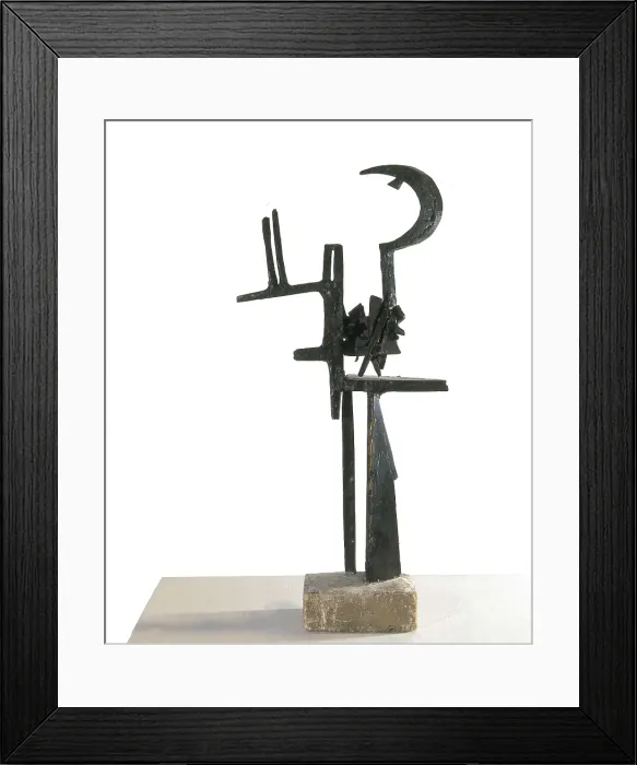 Framed Print : GONZALEZ, Julio (1876-1942). Great Sickle. 1937. Sculpture on bronze. AISA / Everett Collection - Image has fine art copyright Framed Print : GONZALEZ, Julio (1876-1942). Great Sickle. 1937. Sculpture on bronze. AISA / Everett Collection - Image has fine art copyright