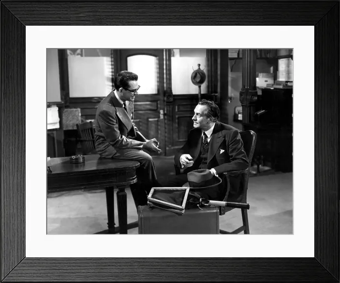 Framed Print : DEATH OF A SALESMAN, Don Keefer, Fredric March, 1951
