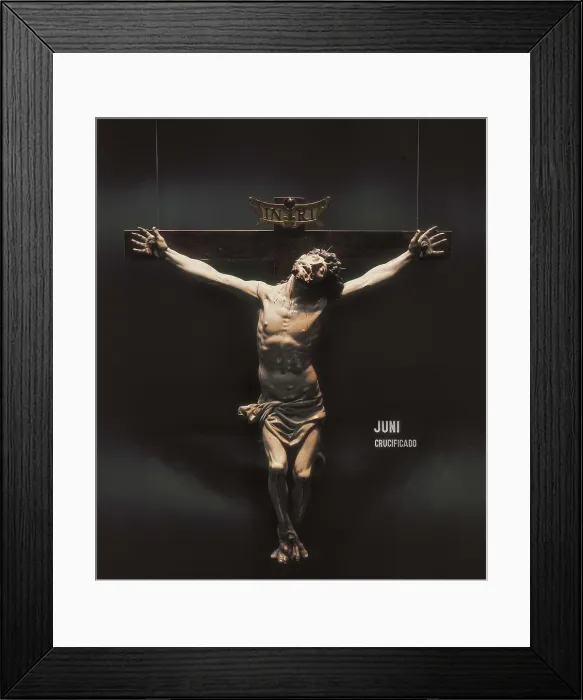 Framed Print : JUNI, Juan de (1507-1577). Crucified. mid. 16th c. Renaissance art. Sculpture on wood. AISA / Everett Collection**US SALES ONLY** Framed Print : JUNI, Juan de (1507-1577). Crucified. mid. 16th c. Renaissance art. Sculpture on wood. AISA / Everett Collection**US SALES ONLY**