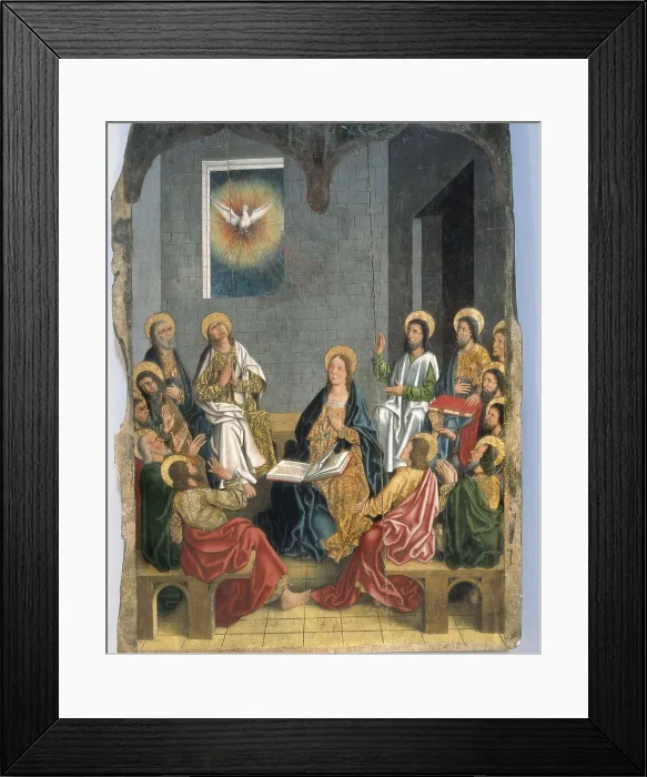 Framed Print : GALLEGO, Fernando (1440-1507). Pentecost. 1460s. Renaissance art. Oil on wood. SPAIN. Arcenillas. Church of the Assumption. AISA / Everett Collection**US SALES ONLY** Framed Print : GALLEGO, Fernando (1440-1507). Pentecost. 1460s. Renaissance art. Oil on wood. SPAIN. Arcenillas. Church of the Assumption. AISA / Everett Collection**US SALES ONLY**