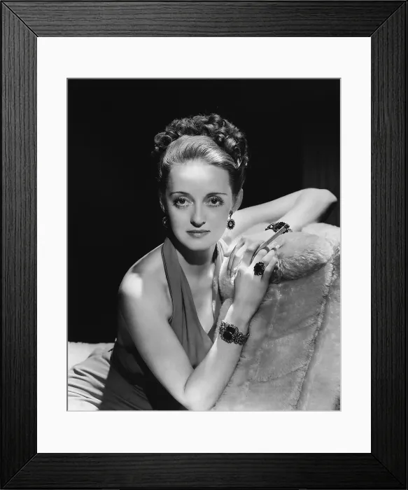 Framed Print : Bette Davis, Warner Bros. portrait by George Hurrell, circa 1939