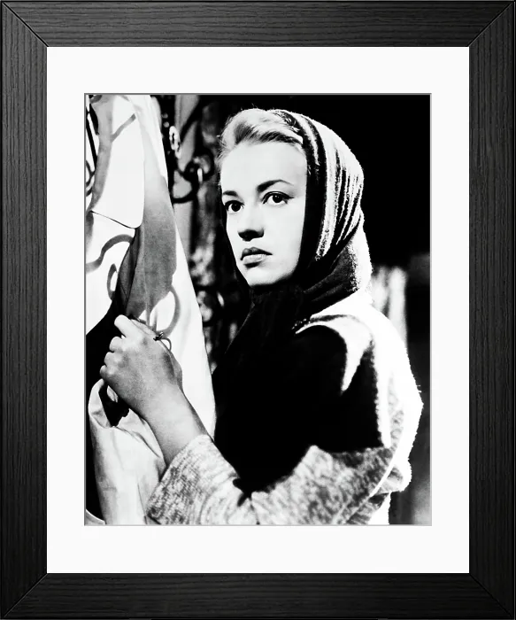 Framed Print : DEMONIAC, (aka LES LOUVES), Jeanne Moreau, 1957 Framed Print : DEMONIAC, (aka LES LOUVES), Jeanne Moreau, 1957