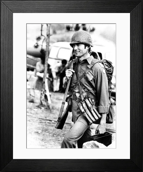 Framed Print : KELLY'S HEROES, Clint Eastwood, 1970 Framed Print : KELLY'S HEROES, Clint Eastwood, 1970