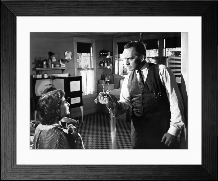 Framed Print : DEATH OF A SALESMAN, from left: Mildred Dunnock, Fredric March, 1951 Framed Print : DEATH OF A SALESMAN, from left: Mildred Dunnock, Fredric March, 1951