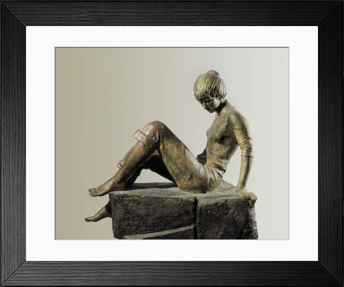 Framed Print : SANTIAGO, Sainttiago de (1925). Seated Woman. 1983. Sculpture on bronze. Private Collection. AISA / Everett Collection - Image has fine art copyright Framed Print : SANTIAGO, Sainttiago de (1925). Seated Woman. 1983. Sculpture on bronze. Private Collection. AISA / Everett Collection - Image has fine art copyright