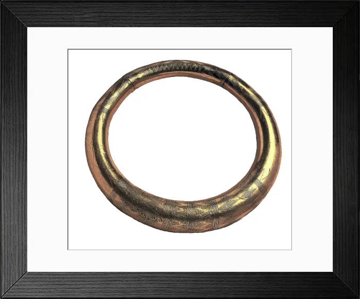 Framed Print : Decorated gold necklace. C. 800 BC. Bronze Age. Jewelry. FRANCE. Saint-Germain-en-Laye. Museum of National Antiquities. Proc: PORTUGAL. Evora Framed Print : Decorated gold necklace. C. 800 BC. Bronze Age. Jewelry. FRANCE. Saint-Germain-en-Laye. Museum of National Antiquities. Proc: PORTUGAL. Evora