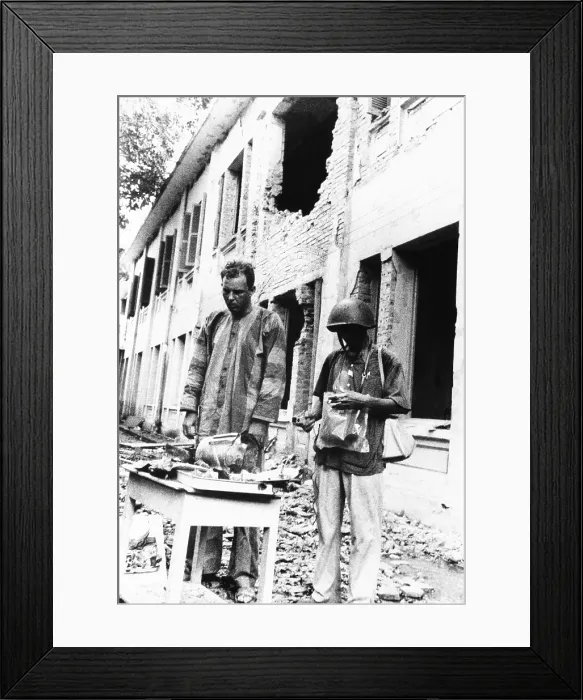 Framed Print : U.S. POW near the Hanoi, hospital allegedly damaged by U.S. bombs on August 24, 1967. Lieut. Cmdr Framed Print : U.S. POW near the Hanoi, hospital allegedly damaged by U.S. bombs on August 24, 1967. Lieut. Cmdr