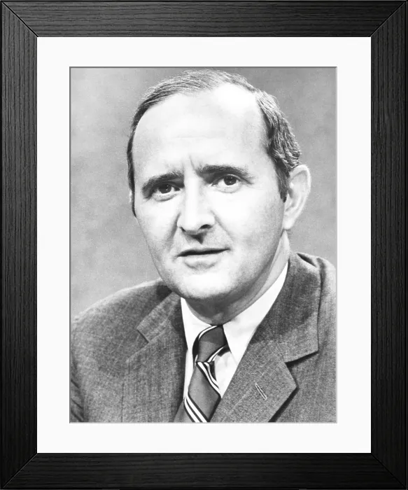 Framed Print : Louis Harris, was pollster for the 1960 presidential campaign of John F. Kennedy
