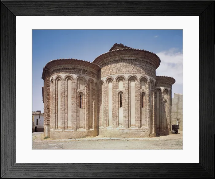 Framed Print : Church of the Saviour. 13th c. SPAIN. CASTILE AND LEON. ZAMORA. Toro. Head with three apses. Mudejar art. ; Romanesque art. Architecture. AISA / Everett Collection**US SALES ONLY**
