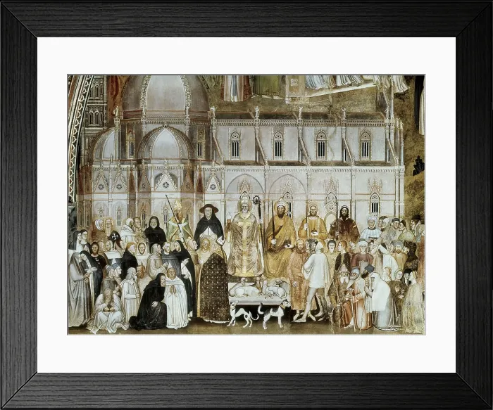 Framed Print : BONAIUTO DA FIRENZE, Andrea (1346-1379). Spanish Chapel. The Active and Triumphant Church. 1365-1368. ITALY. Florence