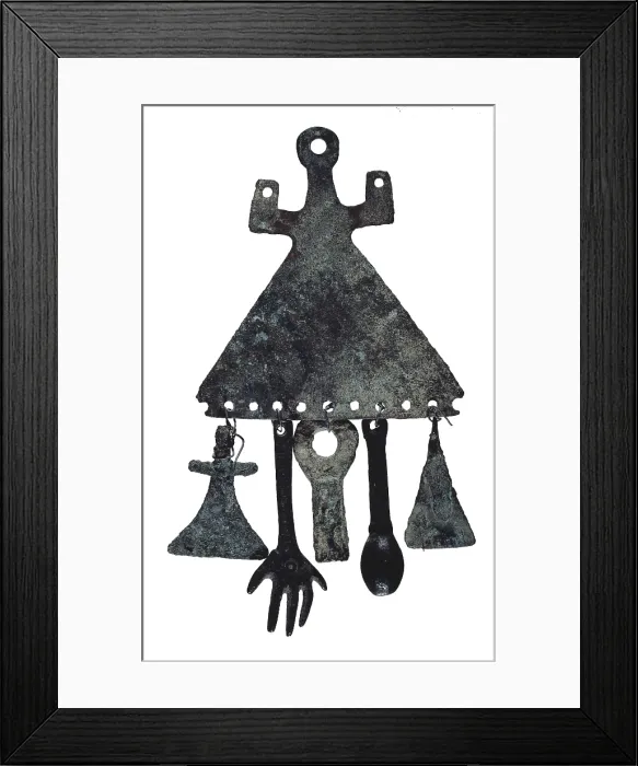 Framed Print : Amulet. 1500 -1000 BC. From Arca de l'Espina. Bronze Age. Decorative Arts. SPAIN. Vic. Vic Episcopal Museum. AISA / Everett Collection**US SALES ONLY** Framed Print : Amulet. 1500 -1000 BC. From Arca de l'Espina. Bronze Age. Decorative Arts. SPAIN. Vic. Vic Episcopal Museum. AISA / Everett Collection**US SALES ONLY**