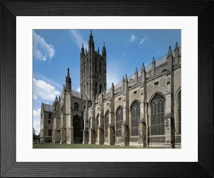 Framed Print : Canterbury Cathedral. 1070-1498. UNITED KINGDOM. ENGLAND. Canterbury. Cathedral. Gothic art. Architecture. AISA / Everett Collection**US SALES ONLY**