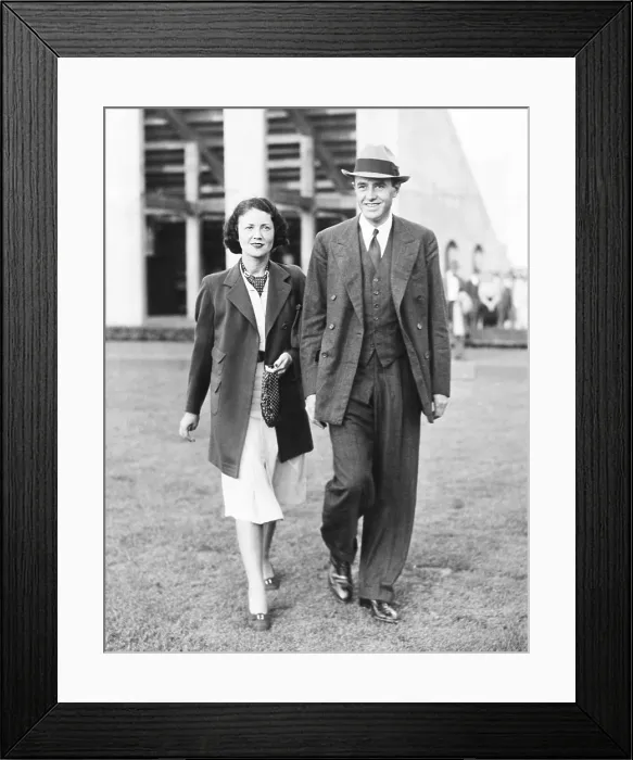Framed Print : W. Averill Harriman and his wife, Marie Norton Whitney Harriman, Sept. 11, 1937. The couple wed in 1930, the second marriage for both