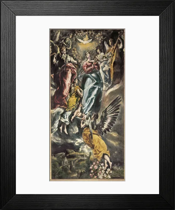 Framed Print : Greco, Domnikos Theotokpoulos, called El (1541-1614). The Assumption. 1607 - 1613. Mannerism art. Oil on canvas. SPAIN. Toledo. Holy Cross Museum