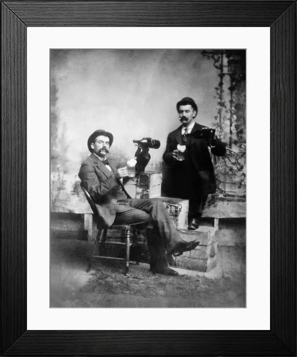 Framed Print : Gentlemen pouring themselves beer. Ca. 1890-1910 (CSU_ALPHA_1326) CSU Archives / Everett Collection