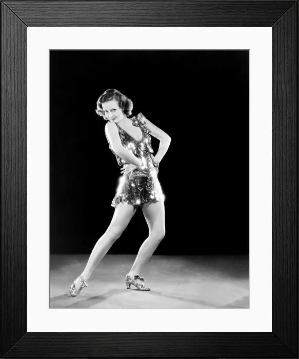 Framed Print : DANCING LADY, Joan Crawford, in a costume by Adrian, 1933