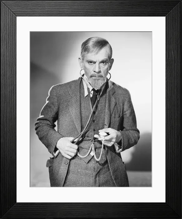 Framed Print : THE MAN WITH NINE LIVES, Boris Karloff, 1940